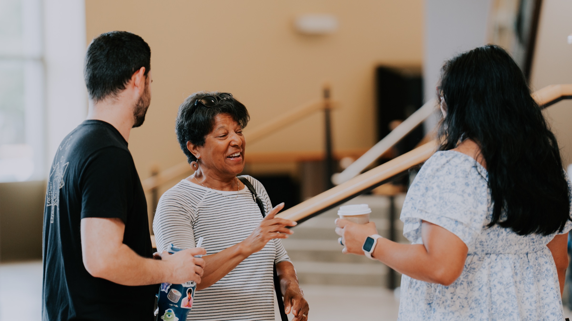 People singing together during worship