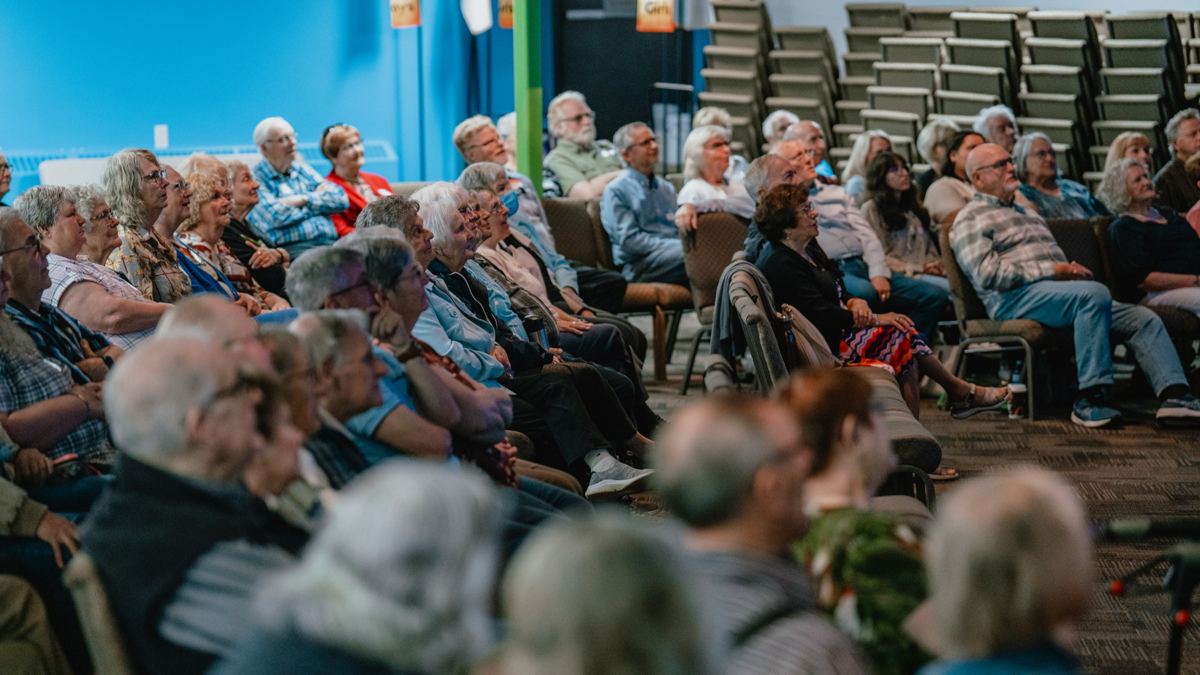 Tidal Seniors listening together at a gathering