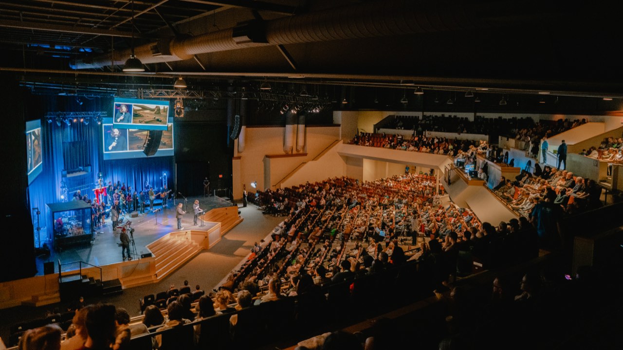Tidal Church gathered together for a Good Friday service