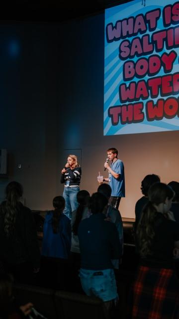 Tidal Youth students hanging out on a Wednesday night